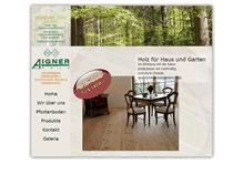 Tablet Screenshot of aignerholz.at